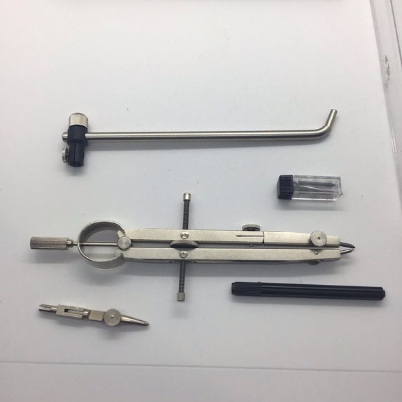 Vintage Alvin Basic-Bow Beam Comb Compass, 505V, Made In Germany 5 pc. - Picture 6 of 8